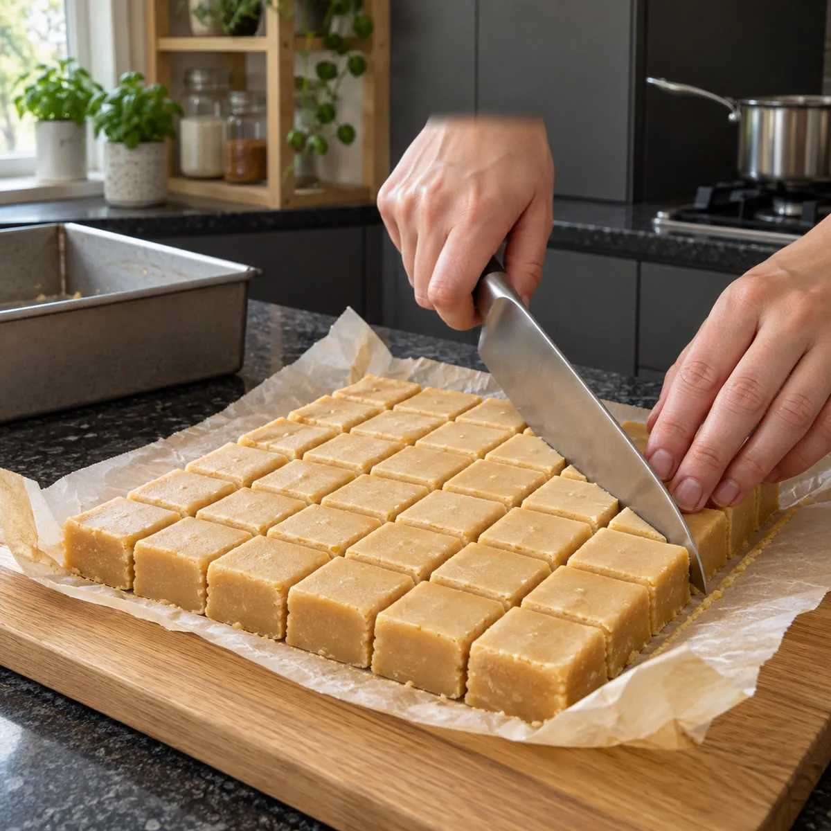 Cut into squares