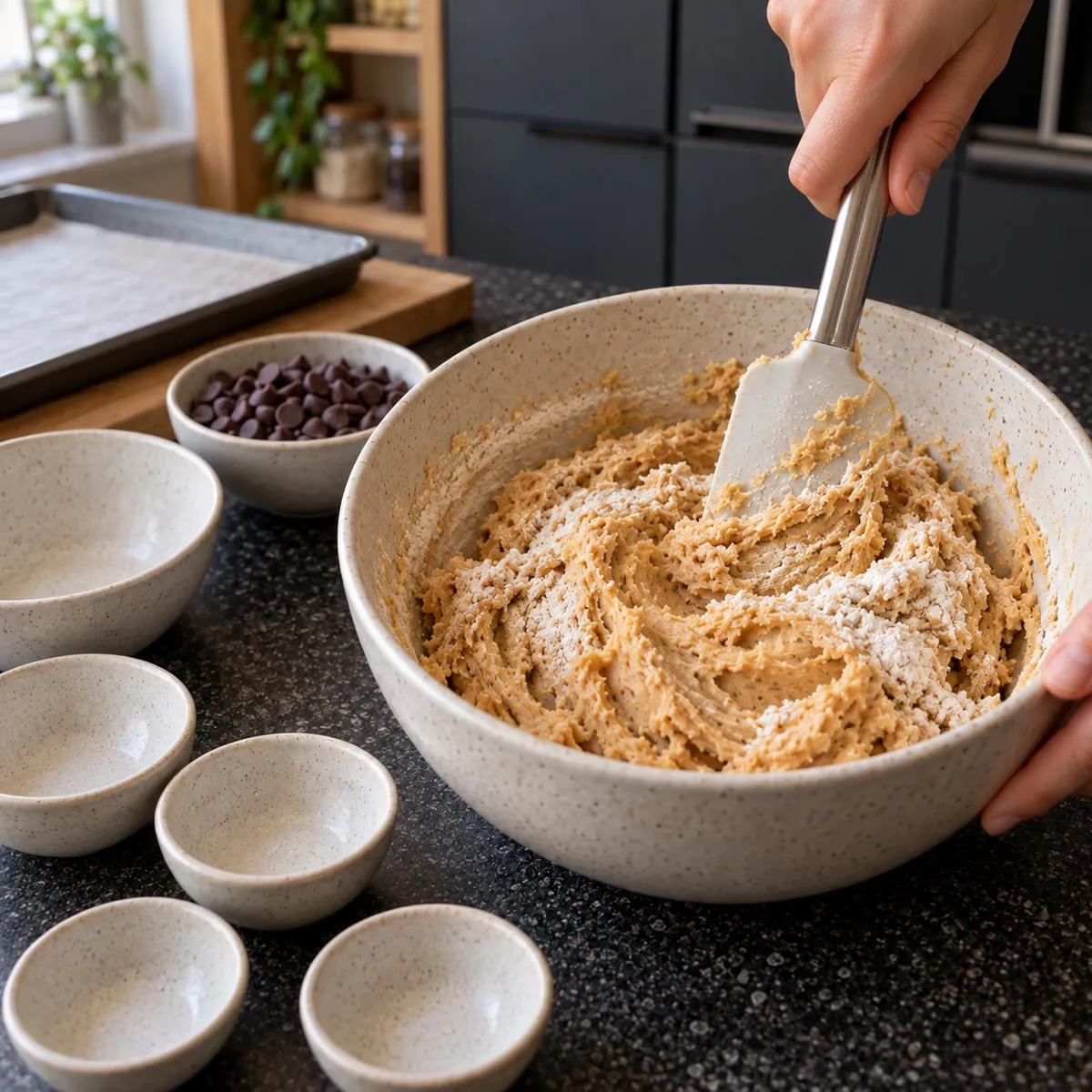 Finish the cookie dough