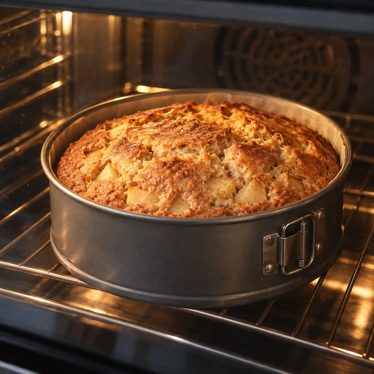 Bake until golden and springy