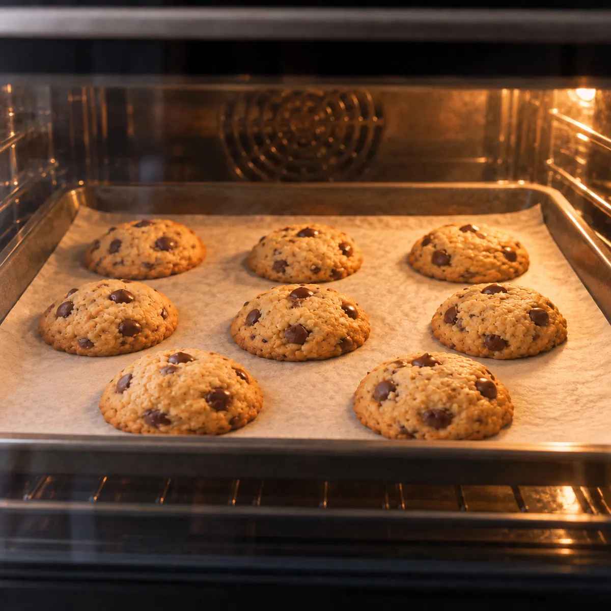 Bake until the edges are golden