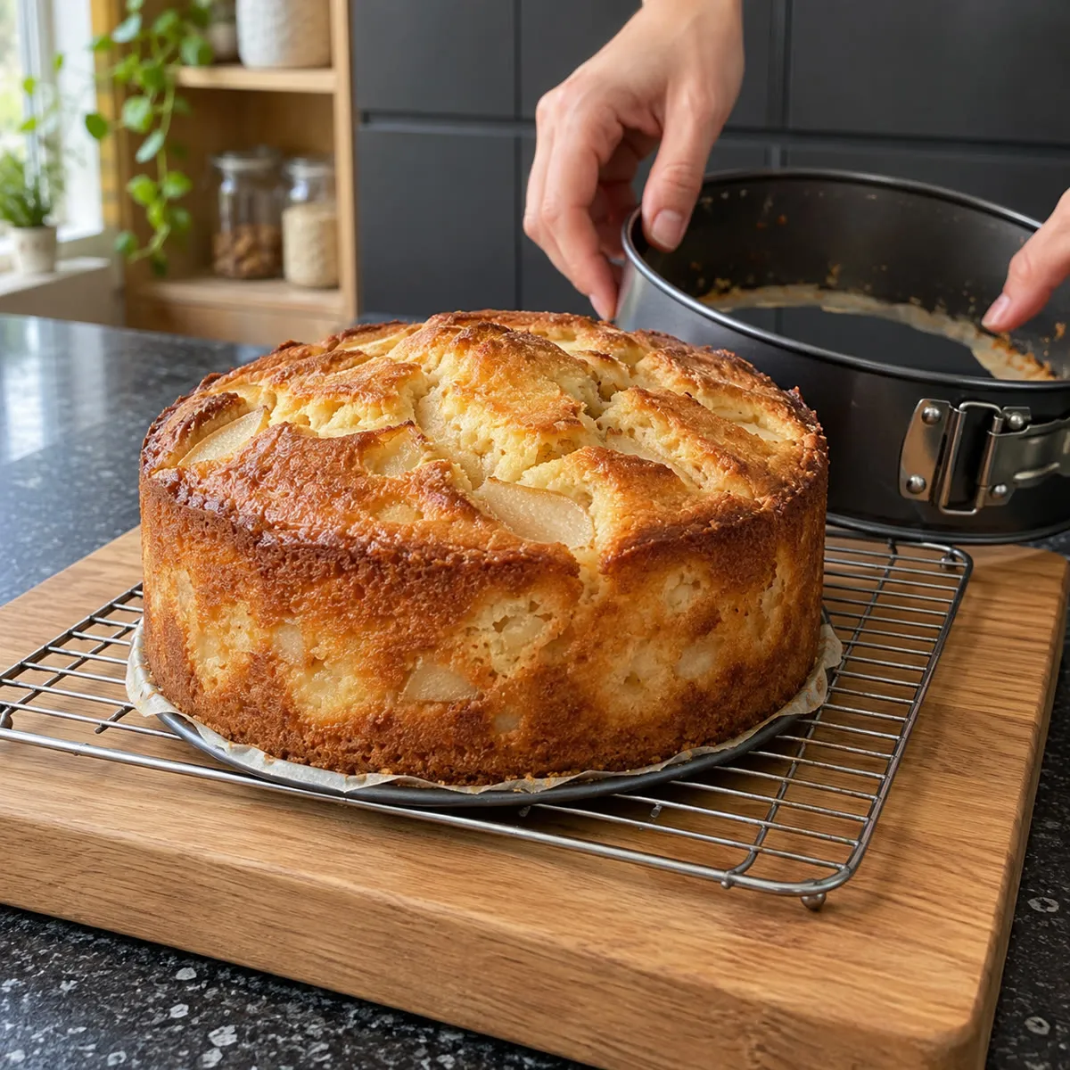 Cool and release the cake