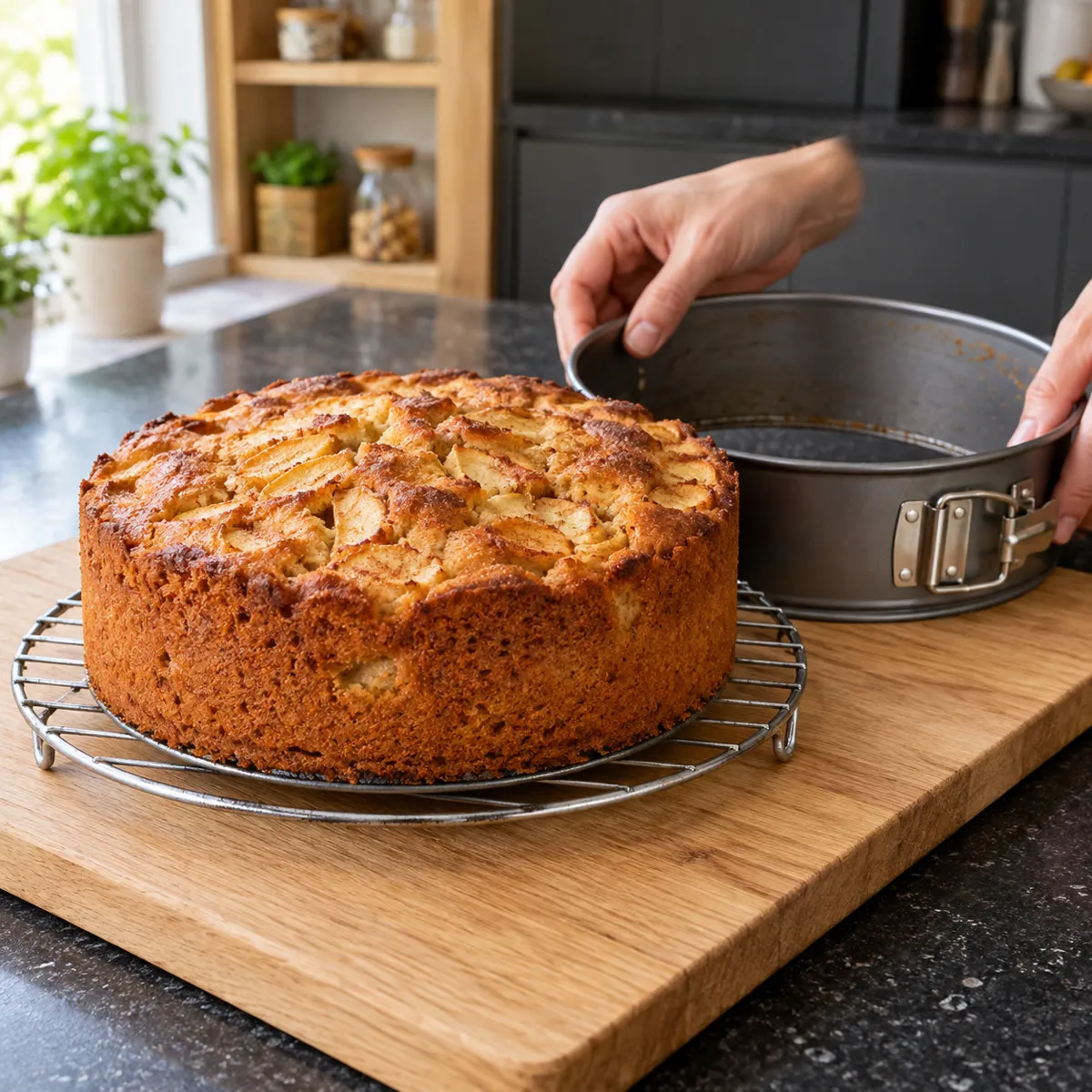Cool and release the cake