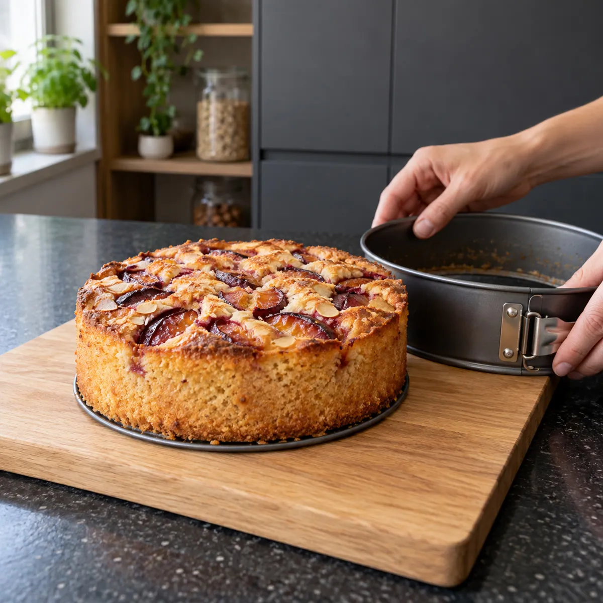 Cool and release the cake