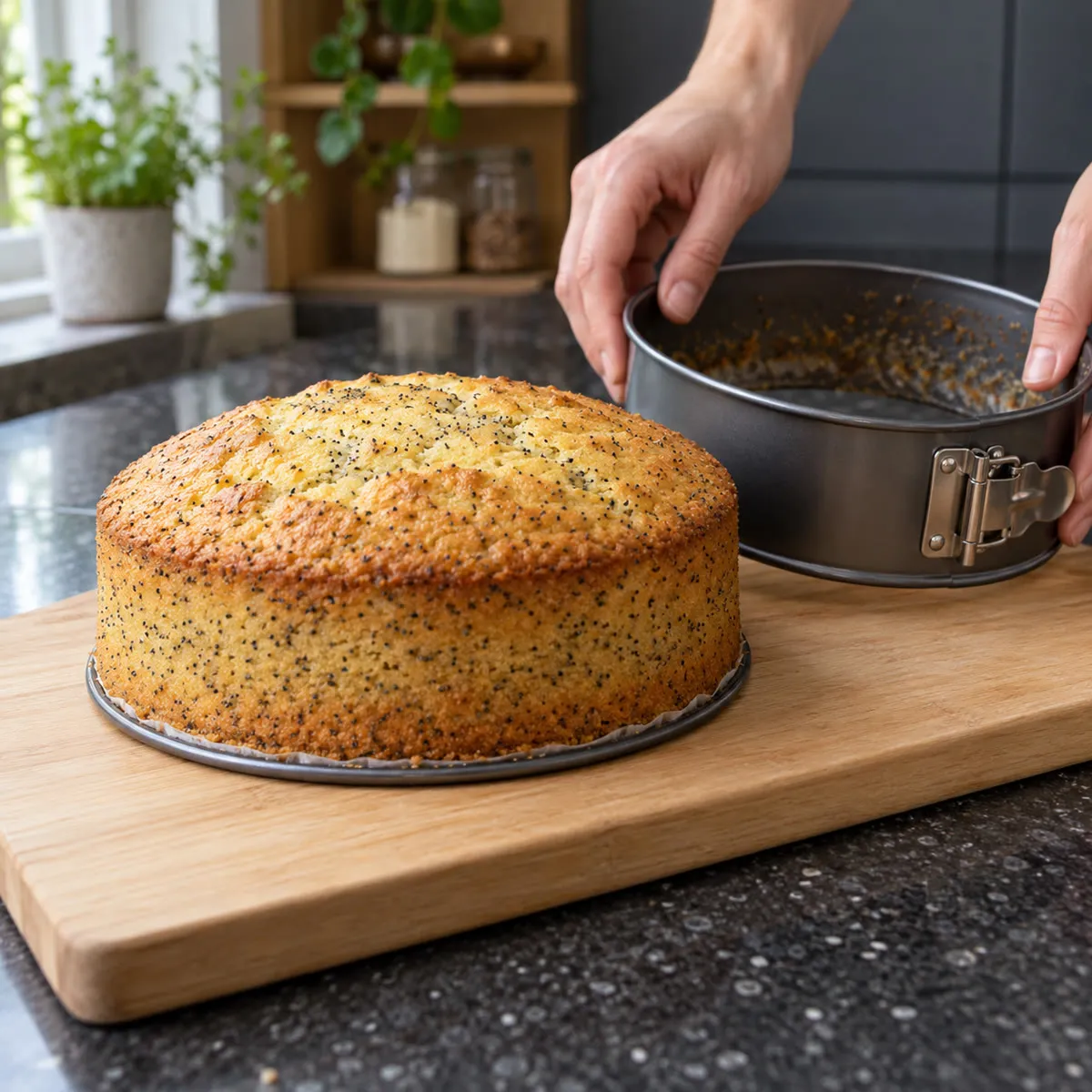 Cool and release the cake