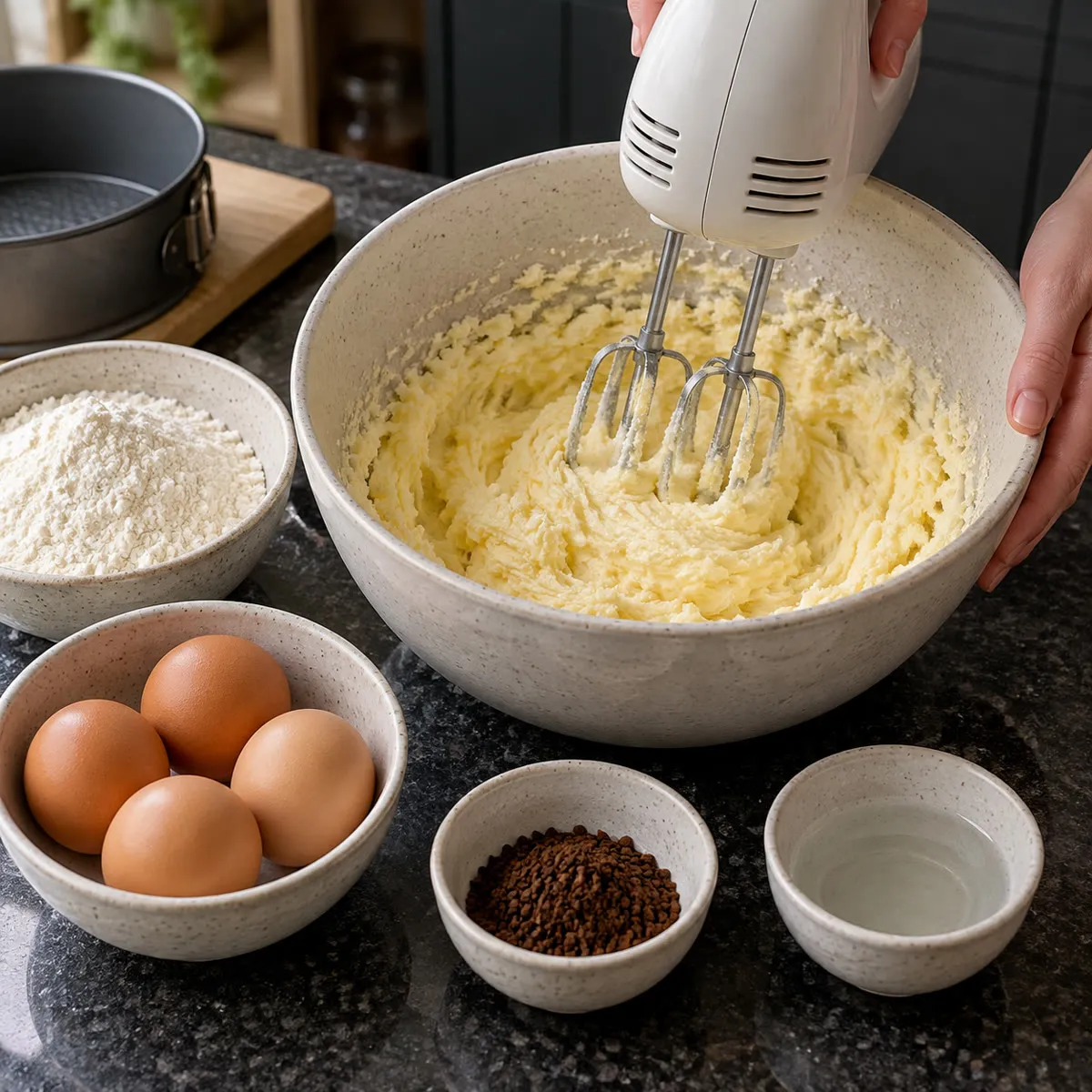 Cream the butter and sugar