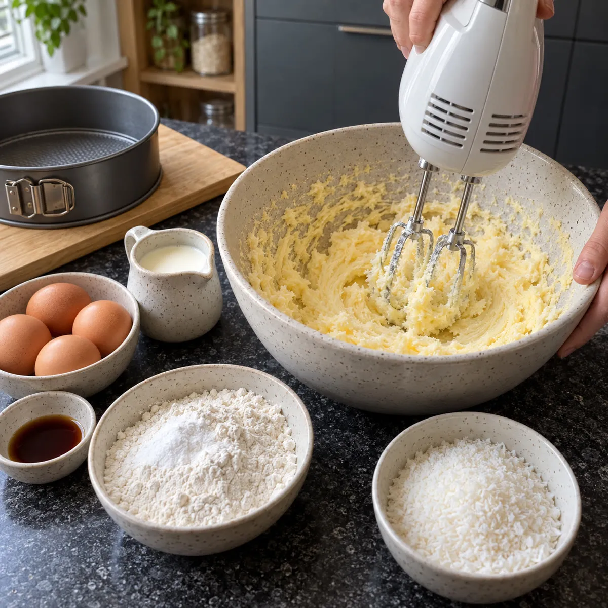 Cream the butter and sugar